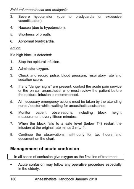 Anaesthetists Handbook - MEDICAL EDUCATION at University ...