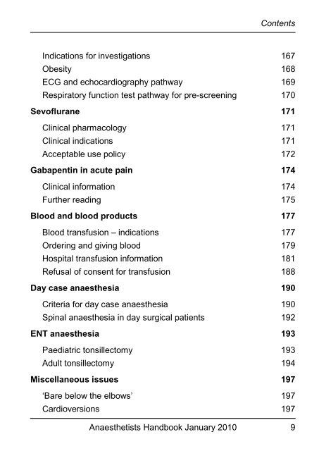 Anaesthetists Handbook - MEDICAL EDUCATION at University ...