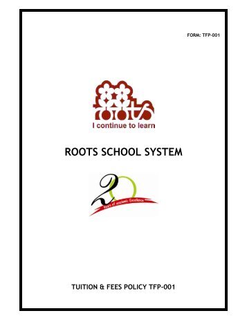 rss tuition & fees policy - Roots School System