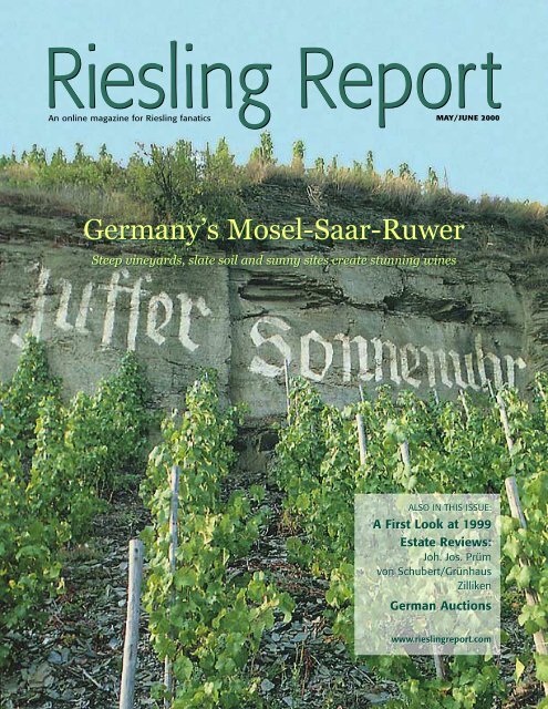 Germany's Mosel-Saar-Ruwer Germany's Mosel ... - Riesling Report