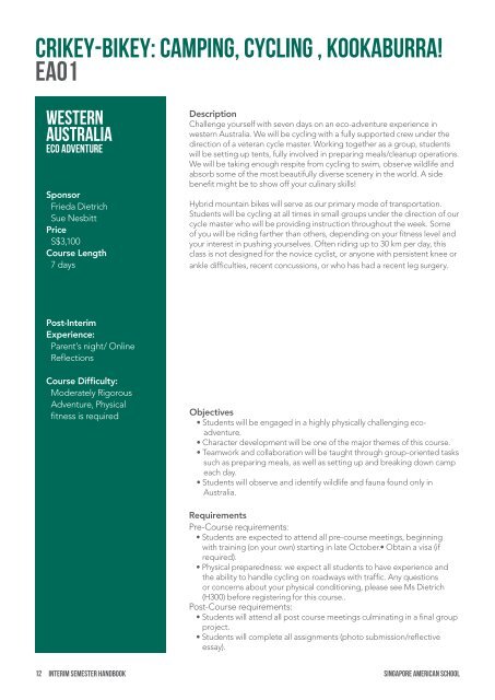 Download a PDF of the 2013 Interim Semester Handbook.