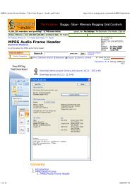 MPEG Audio Frame Header - teslabs