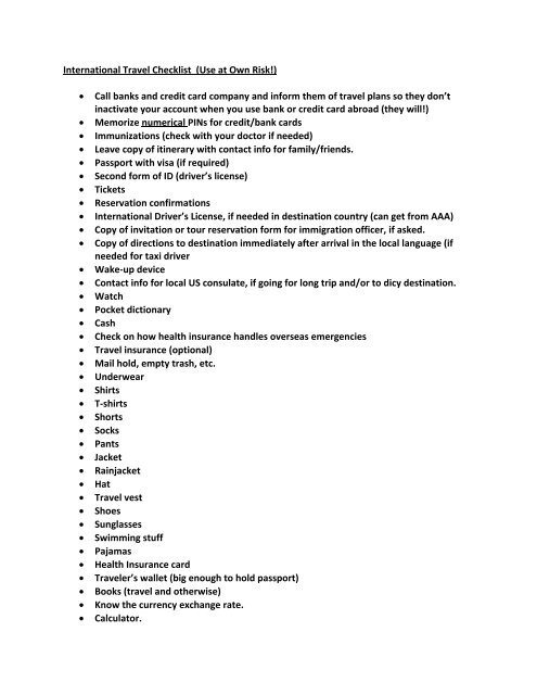 International Travel Checklist.pdf