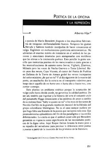 PoÃ©tica de la oficina la represiÃ³n / Alberto Hijar