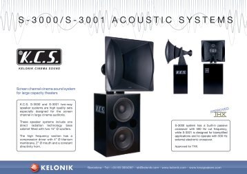 s - 3 0 0 0 / s - 3 0 0 1 acousticsystems - Kelonik