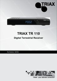 TR110 Digital Terrestrial Receiver - Triax