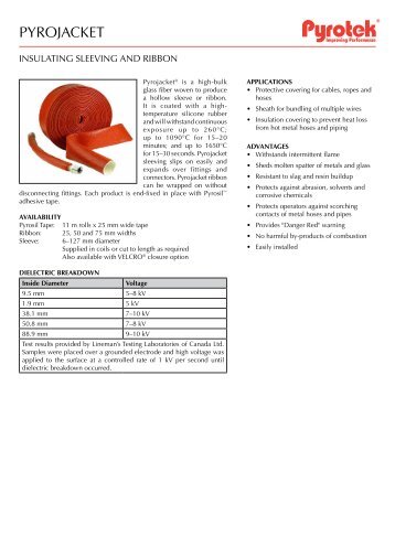 Pyrojacket - English (A4) - Pyrotek