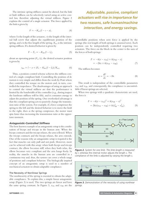 Review of Actuators with Passive Adjustable Compliance ...