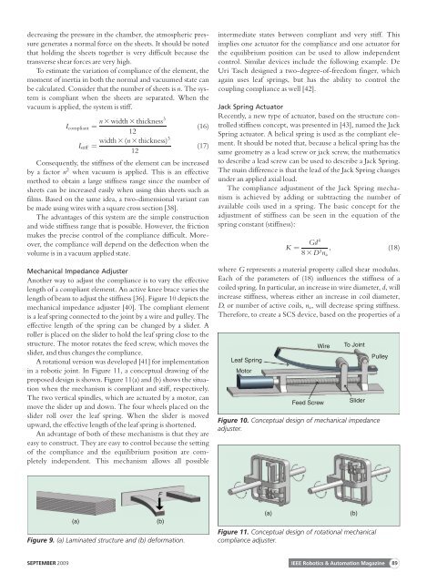 Review of Actuators with Passive Adjustable Compliance ...