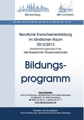 Berufliche Erwachsenenbildung im ländlichen Raum 2012/2013, Lkr