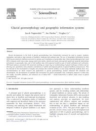 Glacial geomorphology and geographic information systems