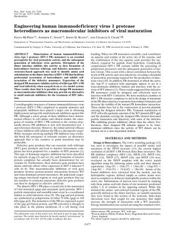 Engineering human immunodeficiency virus 1 ... - Craiklab.ucsf.edu