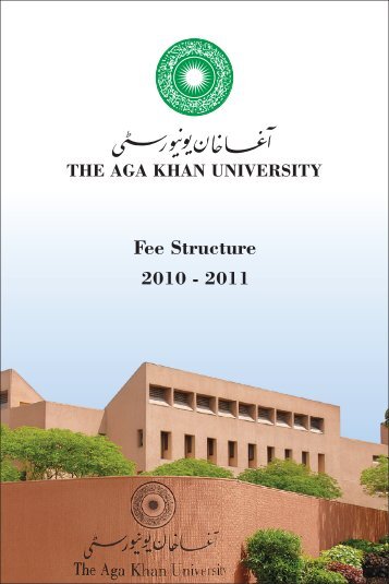 Fee Structure Booklet.cdr - Aga Khan University