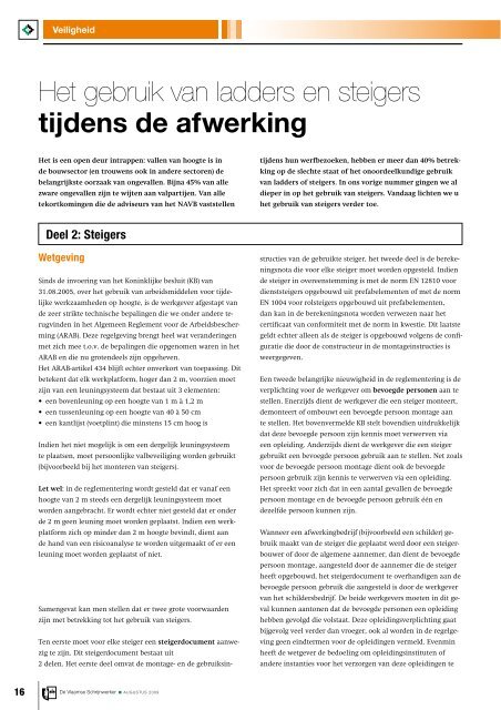 Vlaamse Schrijnwerker_augustus_2009.pdf - Magazines Construction