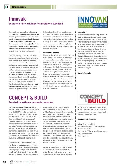 Vlaamse Schrijnwerker_augustus_2009.pdf - Magazines Construction