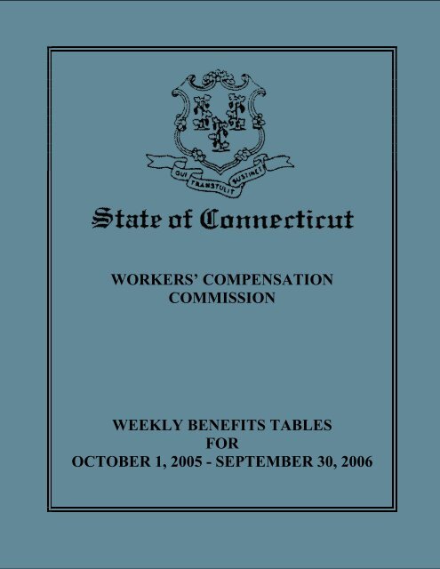 Weekly Benefits Tables for October 1, 2005 - September 30, 2006