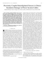 Proximity Coupled Interdigitated Sensors to Detect Insulation ...