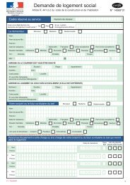 Formulaire de demande de logement social
