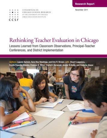 Rethinking Teacher Evaluation in Chicago - The Joyce Foundation