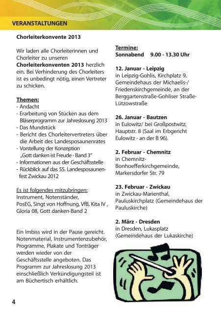 Rundbrief Nr. 3 - Dezember 2012 - Sächsische Posaunenmission eV