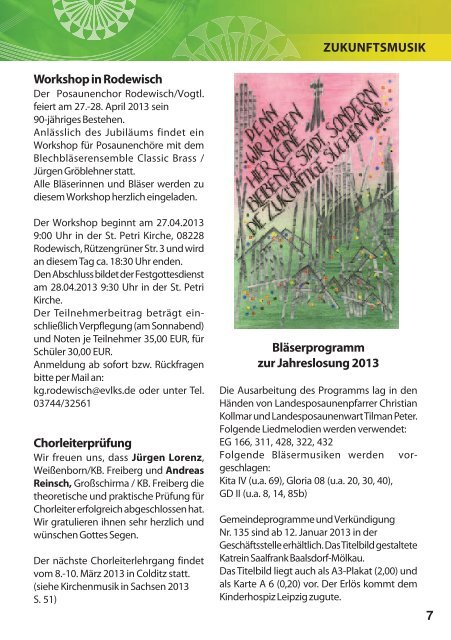 Rundbrief Nr. 3 - Dezember 2012 - Sächsische Posaunenmission eV