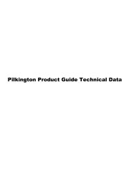 Pilkington Product Guide Technical Data - syracuse glass company