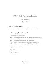PC132 Lab Evaluation Results - Wilfrid Laurier University Physics ...