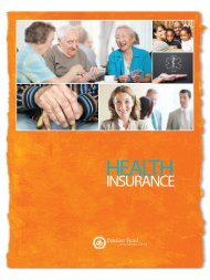 Health Care Benefits Brochure - Pension Fund