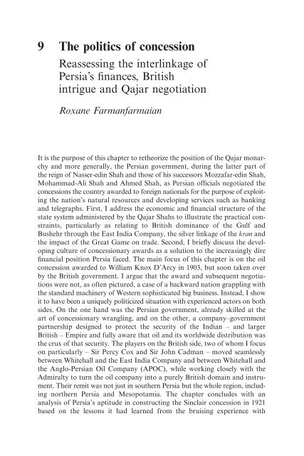 War and Peace in Qajar Persia: Implications Past and ... - Oguzlar.az