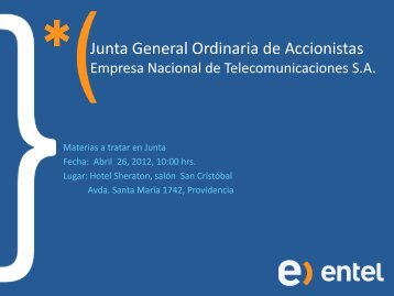 Presentación template - Entel