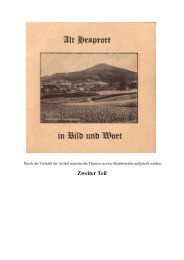 Alt Hesprott in Bild und Wort Teil II - virtuellen Museum Thomasberg ...