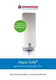 Inventum Aqua Safe geiservervangingsboiler - Warmteservice