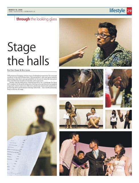 Students get a glimpse of triple-sharing hall rooms - Nanyang ...