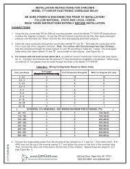 connections installation instructions for symcom's model 777-hvr-sp ...