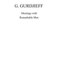 GURDJIEFF, G.I. â Meetings with Remarkable Men - Integral Book