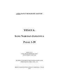 yesaya: sang nabi dan jamannya, pasal 1-39 - Free Bible Commentary