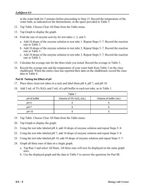 Enzyme Action: Testing Catalase Activity - Vernier Software ...