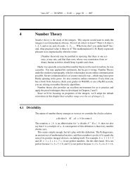 6.042J Chapter 4: Number theory - MIT OpenCourseWare