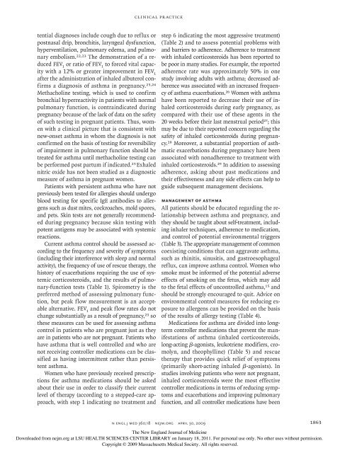 Asthma in Pregnancy - NEJM 2009.pdf - AInotes