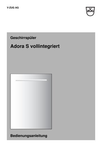 Adora S vollintegriert - V-ZUG Ltd