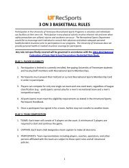 3 ON 3 BASKETBALL RULES - RecSports