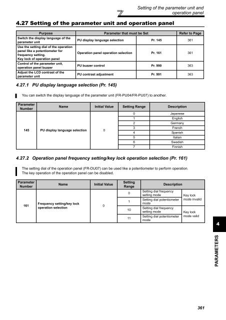 FR-A701 INSTRUCTION MANUAL (Applied) - Automation Systems ...