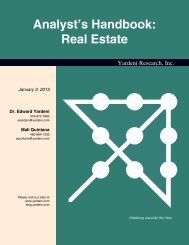 Real Estate - Dr. Ed Yardeni's Economics Network