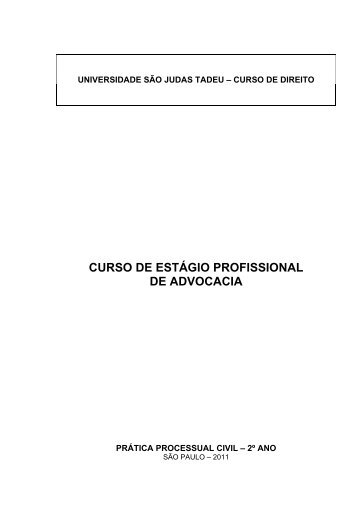 UNIVERSIDADE SÃO JUDAS TADEU â CURSO DE DIREITO