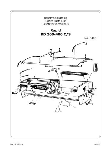 Rapid RD 300-400 C/S - Hjallerup Maskinforretning A/S
