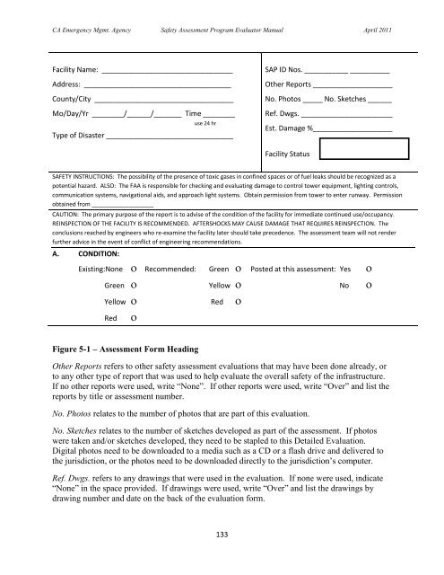 Safety Assessment Program Evaluator Student Manual