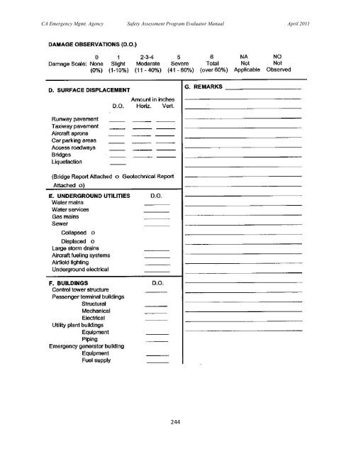 Safety Assessment Program Evaluator Student Manual