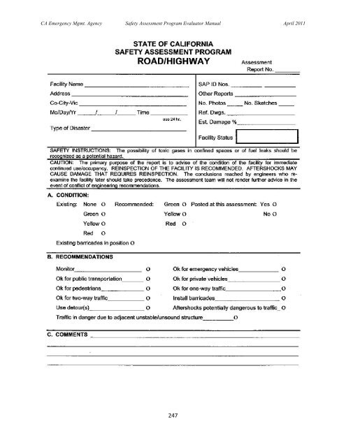 Safety Assessment Program Evaluator Student Manual