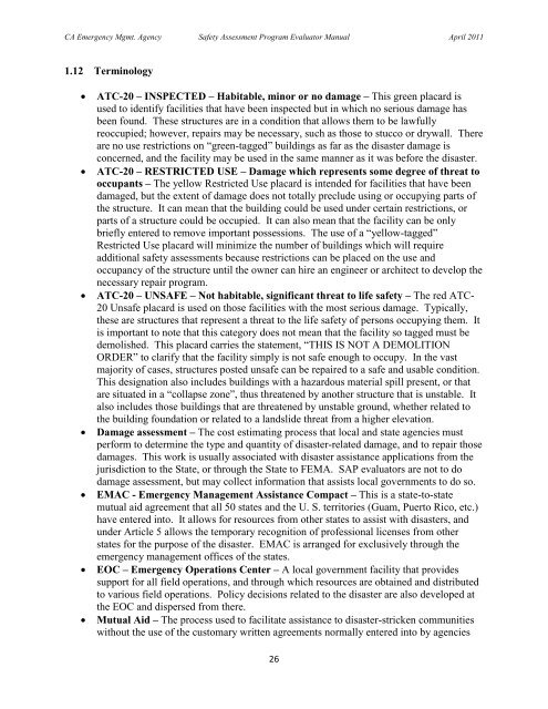 Safety Assessment Program Evaluator Student Manual