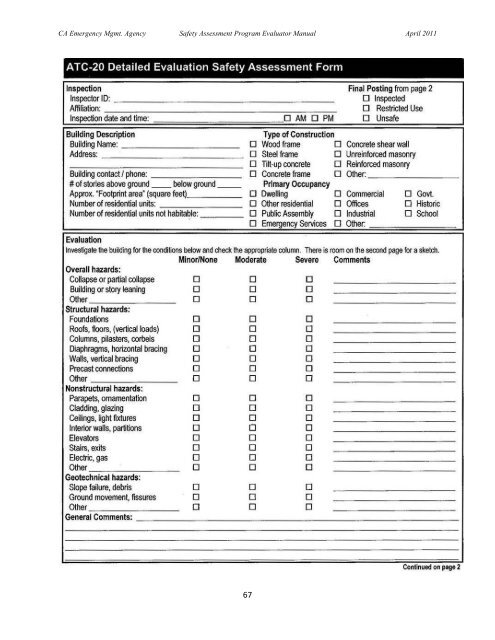 Safety Assessment Program Evaluator Student Manual